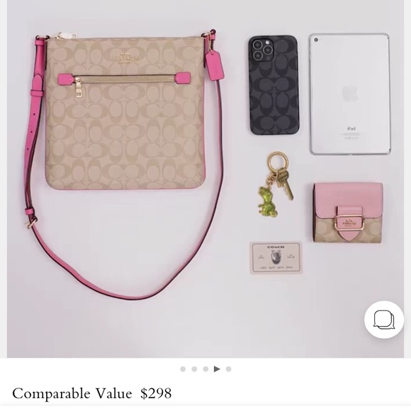 Rowan File Bag in signature Canvas COACH - Picture 11 of 16